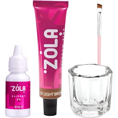 Zola henna na obočí 02 Light brown světle hnědá 5 g – Hledejceny.cz