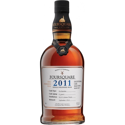 Foursquare 2011 Cask Strength 60% 0,7 l (holá láhev)