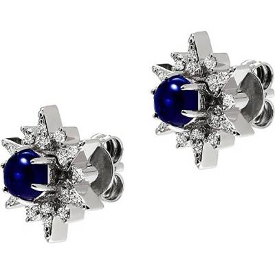 Emporio Armani strieborné náušnice s kubickými zirkónmi hviezda EG3603040