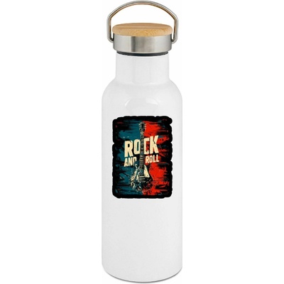 123TRIKO termoska Rock and Roll, kytarový potisk 500 ml