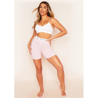 Missy Empire Фланелка Missy Empire Missy High Waisted Jersey Cycle Short - Pink