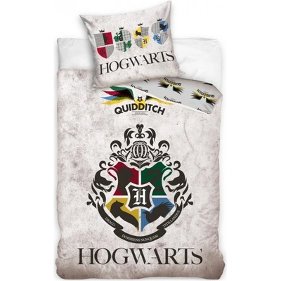 Carbotex bavlna obliečky Harry Potter motív Metlobalové tímy 70x90 140x200
