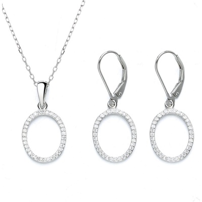 Silenti Jewelry Сребърен комплект "Отзивчивост