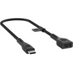 mophie Адаптер Mophie, от USB-C(м) към USB-A(ж), кевларен, черен (3621_PRO-2.0-CA-ADPTR-BLK)