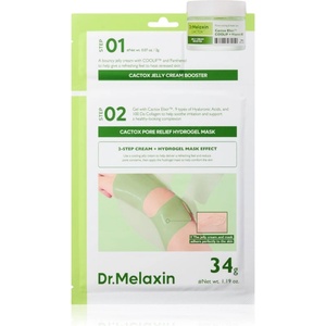 Dr. Melaxin Cactox Pore Relief Jelly Cream Hydrogel Mask интензивна хидрогелна маска за хидратиране на кожата и минимизиране на порите 4 бр