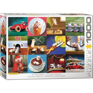 EUROGRAPHICS Пъзел Eurographics от 1000 части - Забавни мишки (60005695)