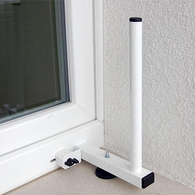 OEM Držák antén/teploměrů na plastová okna, bez nutnost vrtání do konstrukce, nosnost 0,8kg AHW-1725-20-W