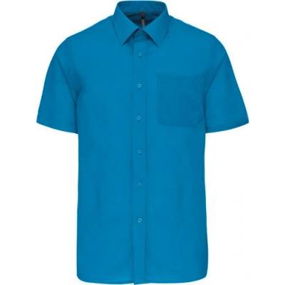 Kariban pánská košile krátký rukáv 1TE-K551 světlá královská modrá