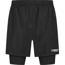 CEP běžecké šortky 2 v 1 pánské černá