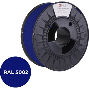 C-Tech 3DF-P-PLA1.75-5002 3D филамент, PREMIUM LINE, PLA, RAL5002, 1, 75mm, 1000g, Ултрамаринов (лилав) (3DF-P-PLA1.75-5002)