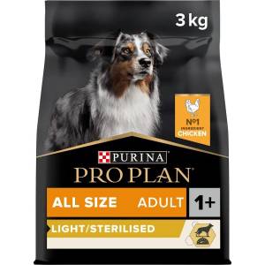 PRO PLAN ALL SIZES ADULT Light/Sterilised пиле 3кг