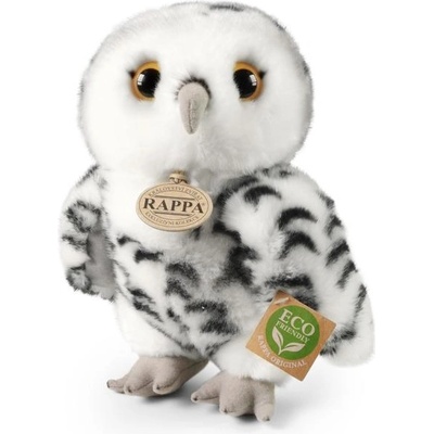 Rappa Плюшена сова бяла 25 см eco-friendly