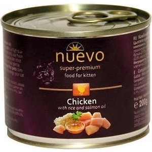 nuevo Chicken Kitten - Пълноценна консерва за малки котета Пилешко с ориз