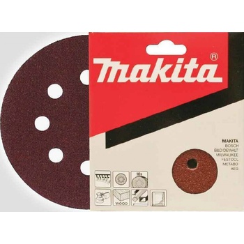 Makita P-43608 Brusný papír 10ks/ 125 mm/ K320/ 8 otvorů