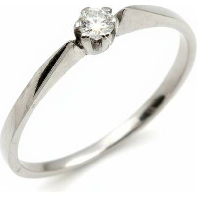 Šperky NM Zásnubní prsten s briliantem 1552 bílá