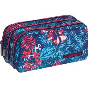 COOLPACK Ученически несесер с три ципа CoolPack Primus Emerald Jungle