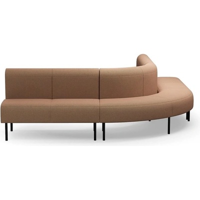 Rohová sedačka VARIETY, 90°, vnější, potahová látka Blues CSII, tyrkysovo-oranžová – Zboží Mobilmania