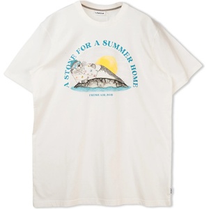 LAKOR Мъжка тениска LAKOR Summer Stone T-Shirt - Star White (216-7688-0113)