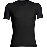 Icebreaker Мъжко мериносово термобельо Icebreaker Anatomica S/S V Merino base layer - Black / Monsoon (015-0487-0111)