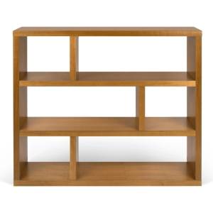TemaHome Етажерка за книги от екзотична дървесина 120x105 cm Dublin - TemaHome (9003.315992)
