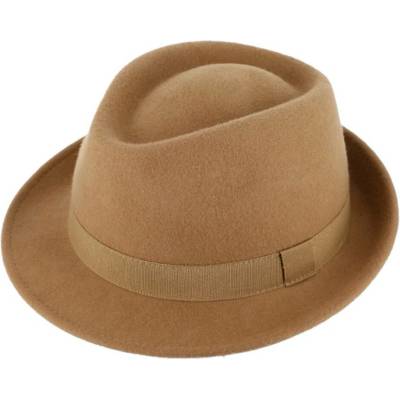 Fiebig trilby klobouk vlněný béžový