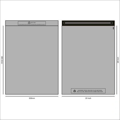 Poštovní recyklovaná plastová obálka s klopou 50.8x66.0cm