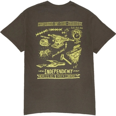 Independent BRATRUD NOTEBOOK HEAVYWEIGHT t-shirt OLIVE