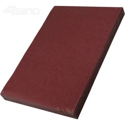 4BIND Desky pro vazbu Delta (imit. kůže) 230g, A4 tm. červená, 100ks