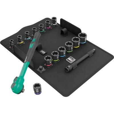 Wera 005530 Račňa Zyklop Comfort 3/8" vrátane hlavíc 8 ÷ 24 mm typ 8100 SB 12 16 dielov