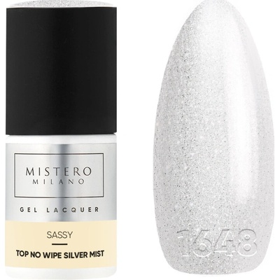Mistero Milano Top coat TOP NO WIPE SILVER MIST 12 ml