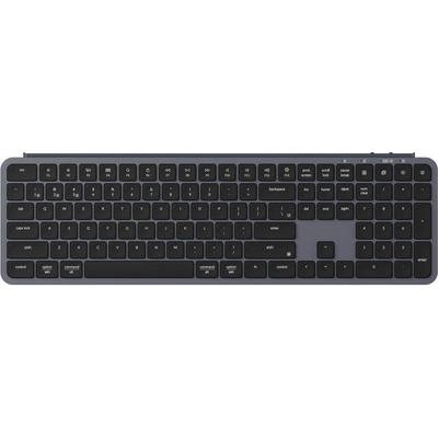 Безжична клавиатура Keychron B6 Pro Ultra-Slim - Space Gray (B6P-K1)