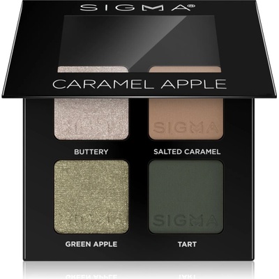 Sigma Beauty Quad палитра сенки за очи цвят Caramel Apple 4 гр