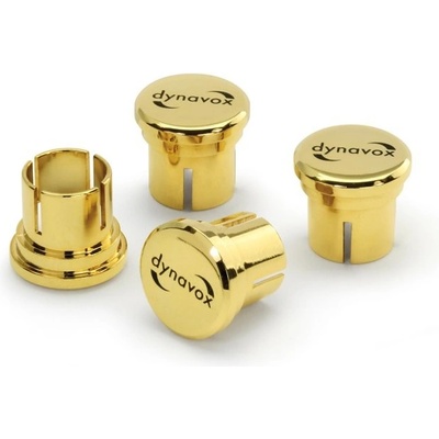 Dynavox - RCA Cover set: Sada 4ks pozlacených RCA krytek