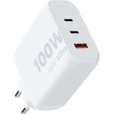 Xtorm Зарядно Xtorm GaN2 Ultra, 2 порта USB-C, 220V, 100W, бял цвят