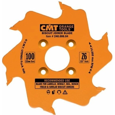 Fréza na lamelové spoje SK 100x3,96x22 6z C240.006.04