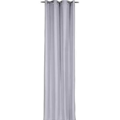 Závěs s oky Linus, neprůhledný, 245 × 140 cm, světle šedý 89155-93-4045