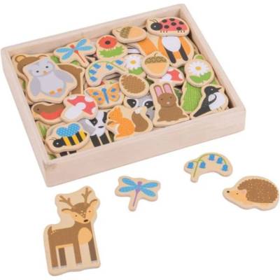 Bigjigs Toys - Дървени магнити - Гора