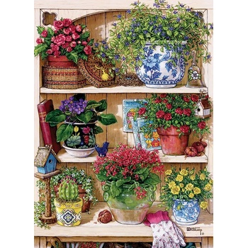 Cobble Hill - Puzzle Flower Cupboard - 500 piese