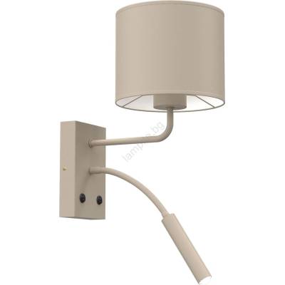 Luminex Стенно осветително тяло ARDEN 1xE27/15W/230V + 1xG9/8W бежово (LU4224)