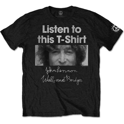 John Lennon Listen Black 2XL Риза (JLTS10MB05)