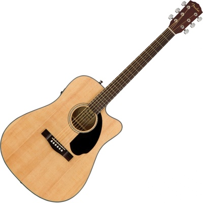 Fender CD-60SCE Natural Електро-акустична китара Дреднаут