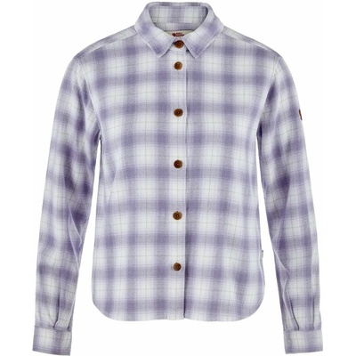 FjÄllrÄven Övik Boxy Flannel Shirt W Eggshell-Lavender Mist