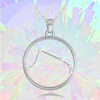MINET Stříbrný Stars Beran Czech Crystal JMAS9504SN45