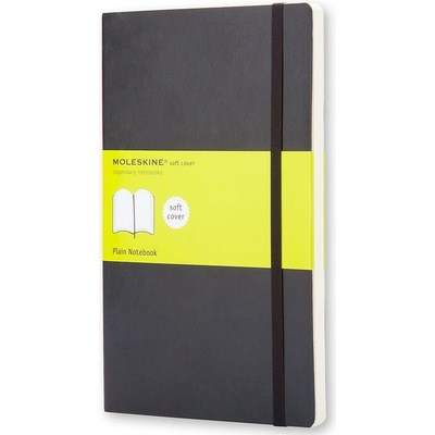 Zápisník Moleskine - mäkké dosky L, čistý, čierny
