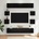 vidaXL Комплект ТВ шкаф 10 pcs 180 x 30 x 30 cm Черен дъб (3438614)