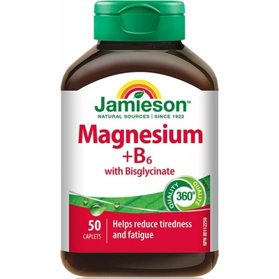 Jamieson Hořčík+vitamín B6 s bisglycinátem 50 tablet