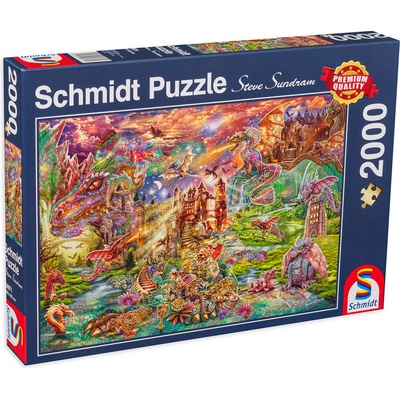 Schmidt Spiele Пъзел Schmidt от 2000 части - Съкровището на дракона (58971)