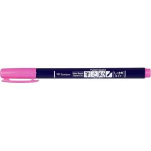 Tombow Marker Fudenosuke твърд неонов розов (WS-BH90)