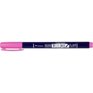 Tombow Marker Fudenosuke твърд неонов розов (WS-BH90)