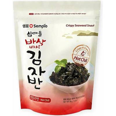 Sempio Křupavá svačina z mořských řas Hot Chilli 50 g